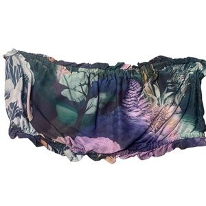 Anthropologie bandeau top in forest pattern L/XL